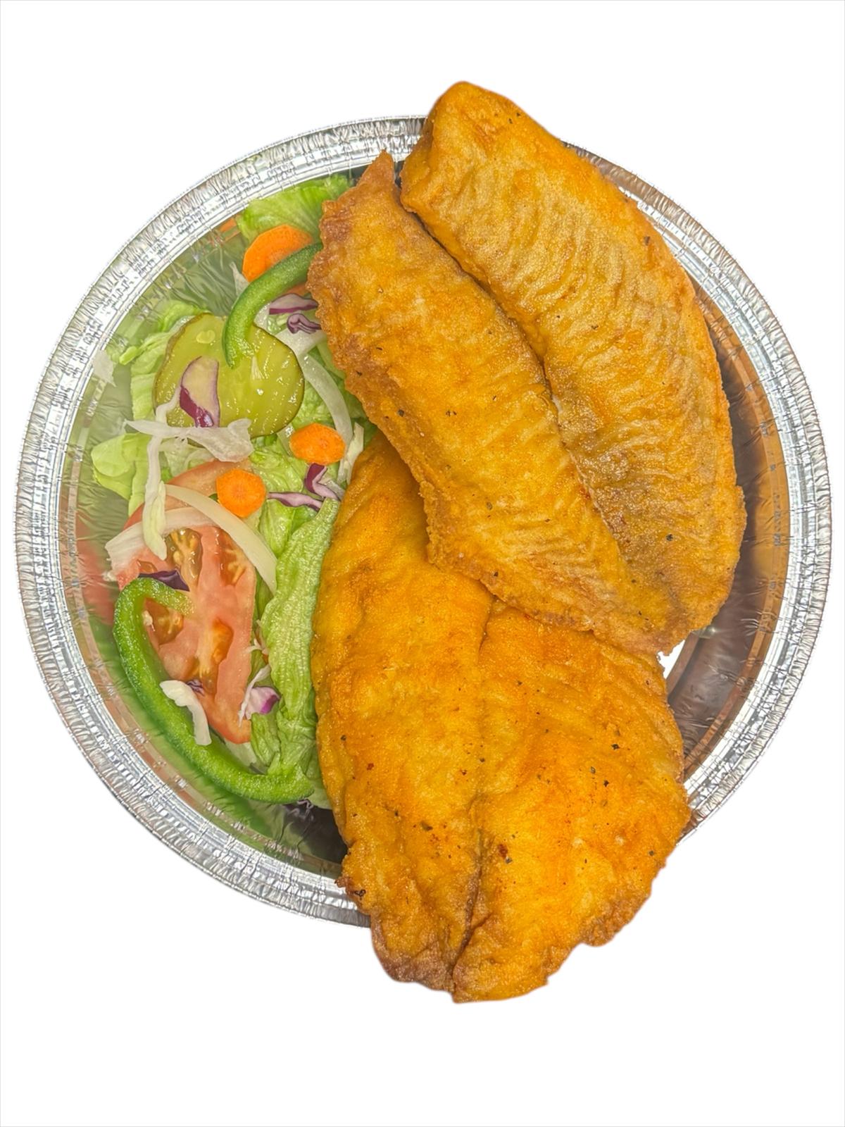 Fried Fish Salad