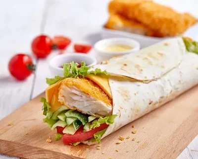 Fried Fish Wrap