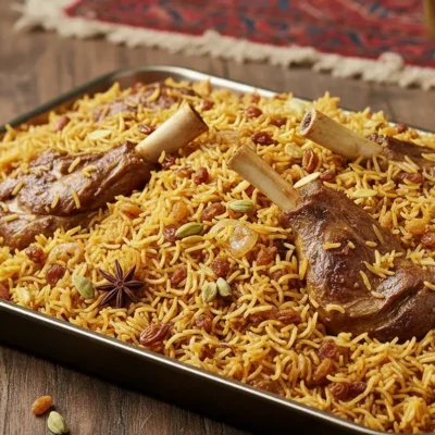 Lamb Kabuli Polaw Tray