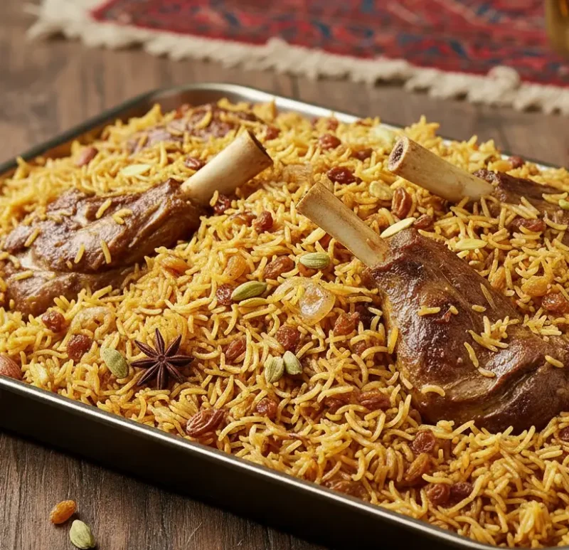 Lamb Kabuli Polaw Tray