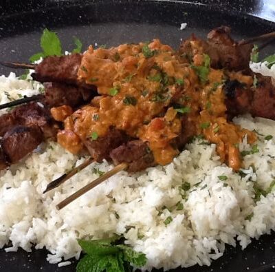 Lamb Tikka Platter at kababees middletown 10940